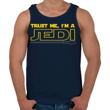 PRINTFASHION Higgy nekem, én egy JEDI vagyok! - Férfi atléta - Sötétkék atléta, trikó