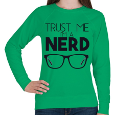 PRINTFASHION Higgy nekem! - Női pulóver - Zöld női pulóver, kardigán