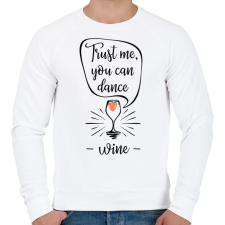 PRINTFASHION Higgy nekem, tudsz táncolni - Férfi pulóver - Fehér férfi pulóver, kardigán