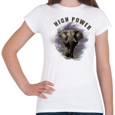 PRINTFASHION High Power - Női póló - Fehér női póló