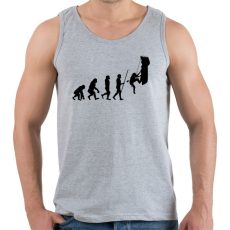 PRINTFASHION Hiking Evolution - Férfi atléta - Sport szürke