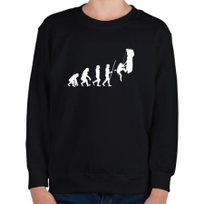 PRINTFASHION Hiking Evolution - Gyerek pulóver - Fekete gyerek pulóver, kardigán