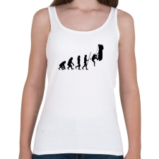 PRINTFASHION Hiking Evolution - Női atléta - Fehér női trikó