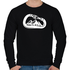 PRINTFASHION Hiking - Férfi pulóver - Fekete