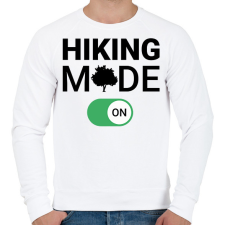 PRINTFASHION Hiking mode on! - Férfi pulóver - Fehér férfi pulóver, kardigán