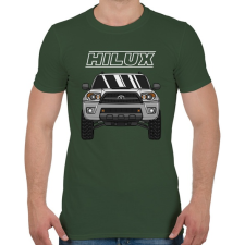 PRINTFASHION HILUX - Férfi póló - Katonazöld férfi póló