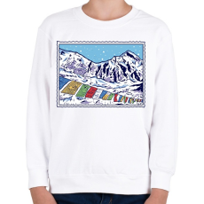 PRINTFASHION Himalája - Gyerek pulóver - Fehér