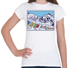 PRINTFASHION Himalája - Női póló - Fehér
