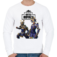 PRINTFASHION Hime& Musha Fortnite - Férfi pulóver - Fehér