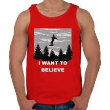 PRINTFASHION Hinni akarok - Férfi atléta - Piros atléta, trikó