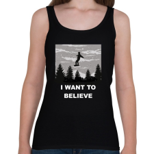 PRINTFASHION Hinni akarok - Női atléta - Fekete női trikó