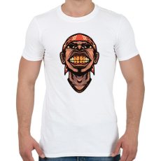 PRINTFASHION Hip Hop face - Férfi póló - Fehér