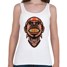 PRINTFASHION Hip Hop face - Női atléta - Fehér női trikó