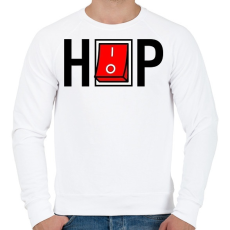 PRINTFASHION HIP-HOP - Férfi pulóver - Fehér