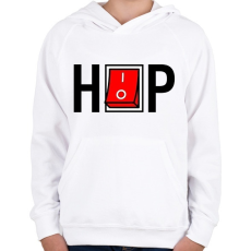 PRINTFASHION HIP-HOP - Gyerek kapucnis pulóver - Fehér