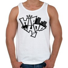 PRINTFASHION hiphop - Férfi atléta - Fehér atléta, trikó