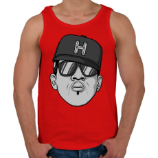 PRINTFASHION HipHop - Férfi atléta - Piros