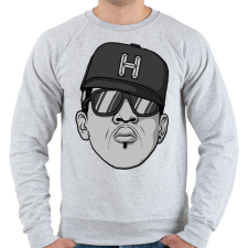 PRINTFASHION HipHop - Férfi pulóver - Sport szürke férfi pulóver, kardigán