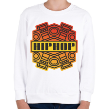 PRINTFASHION Hiphop - Gyerek pulóver - Fehér gyerek pulóver, kardigán