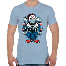 PRINTFASHION Hipno Jason - Férfi póló - Világoskék