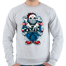 PRINTFASHION Hipno Jason - Férfi pulóver - Sport szürke