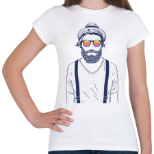 PRINTFASHION Hipster - Női póló - Fehér női póló