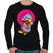 PRINTFASHION Hipszter - Férfi hosszú ujjú póló - Fekete férfi póló