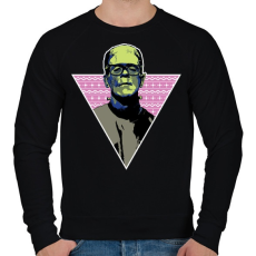 PRINTFASHION Hipszter gyár - Férfi pulóver - Fekete