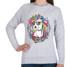PRINTFASHION Hipszter unikornis - Női pulóver - Sport szürke női pulóver, kardigán