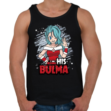 PRINTFASHION His Bulma - Férfi atléta - Fekete atléta, trikó