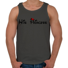 PRINTFASHION His Princess - Férfi atléta - Sötétszürke