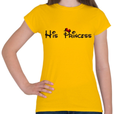 PRINTFASHION His Princess - Női póló - Sárga női póló