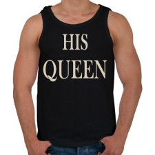 PRINTFASHION His Queen - Férfi atléta - Fekete atléta, trikó