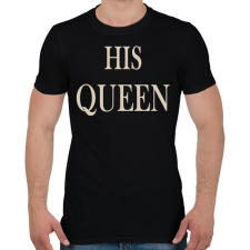 PRINTFASHION His Queen - Férfi póló - Fekete férfi póló