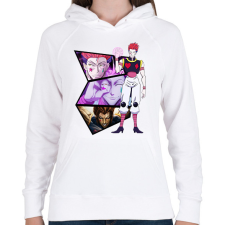 PRINTFASHION Hisoka - Hunter x Hunter - Női kapucnis pulóver - Fehér női pulóver, kardigán