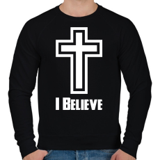 PRINTFASHION Hiszek - Férfi pulóver - Fekete