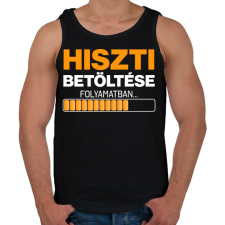 PRINTFASHION hiszti betöltése folyamatban - Férfi atléta - Fekete atléta, trikó
