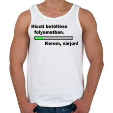 PRINTFASHION Hiszti betöltse folyamatban... - Férfi atléta - Fehér