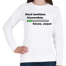 PRINTFASHION Hiszti betöltse folyamatban... - Női pulóver - Fehér női pulóver, kardigán