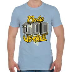 PRINTFASHION Hit - Férfi póló - Világoskék