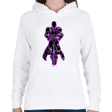 PRINTFASHION HIT - Női kapucnis pulóver - Fehér női pulóver, kardigán