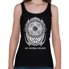 PRINTFASHION Hit, Remény és Bizalom - Női atléta - Fekete női trikó