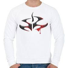 PRINTFASHION Hitman Logo - Férfi pulóver - Fehér férfi pulóver, kardigán