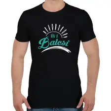 PRINTFASHION Hív a Balcsi - Férfi póló - Fekete férfi póló