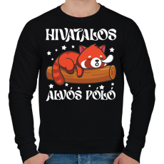 PRINTFASHION HIVATALOS ALVÓS PÓLÓ - Férfi pulóver - Fekete