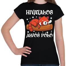 PRINTFASHION HIVATALOS ALVÓS PÓLÓ - Női póló - Fekete