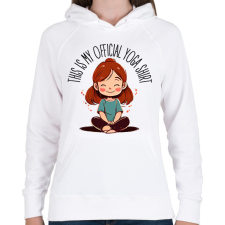 PRINTFASHION Hivatalos Jóga póló - Női kapucnis pulóver - Fehér női pulóver, kardigán