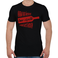 PRINTFASHION Hivatásos bor cipelő varázstáska - Táska minta - Férfi póló - Fekete