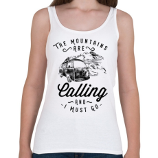 PRINTFASHION Hívogató hegyek  - Női atléta - Fehér