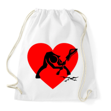 PRINTFASHION Hm...No komment - Sportzsák, Tornazsák - Fehér tornazsák